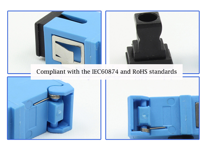 Side Flip Fiber Coupler Singal Mode Singal Core Fiber Optic Adapter